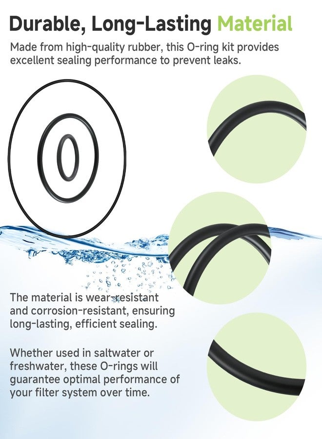 FixBear O Ring Seal Kit Compatible with Fluval FX6 FX5 Canister Aquarium Filter, Lid and Motor Seals, Includes A20210 ×1, A20207 ×2, A20212 ×5 - Image 4